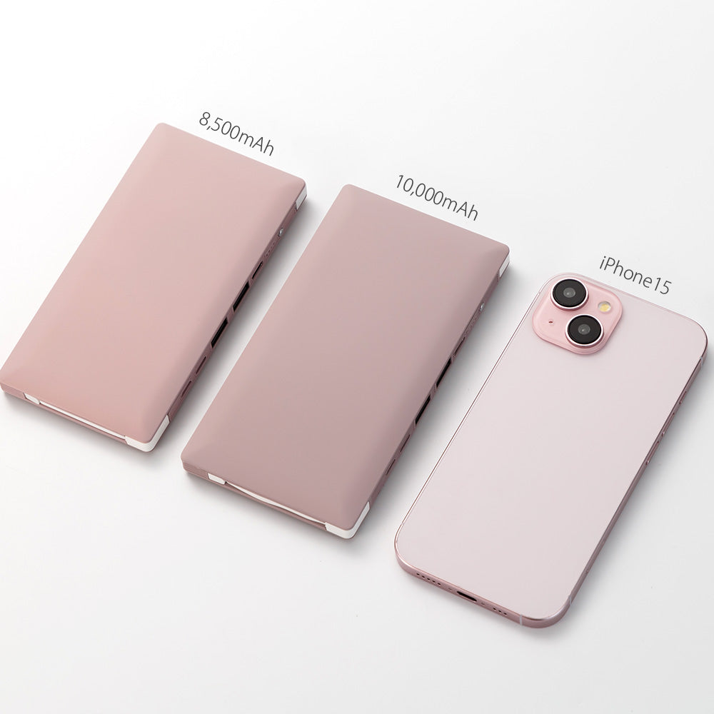 #OSHAMOBA ケーブル内蔵モバイルバッテリー 10000/8500mAh