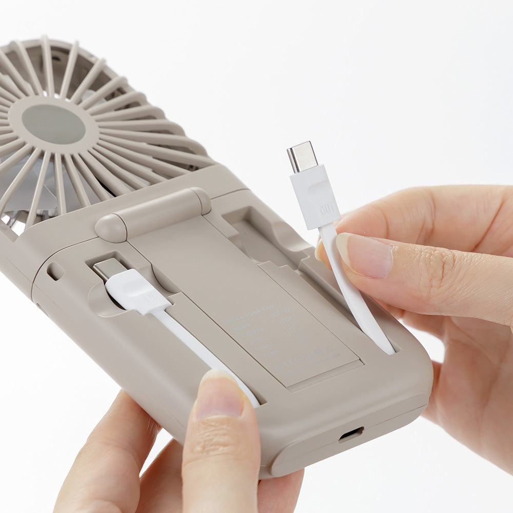#OSHAMOBA FAN 冷却プレート付き 折りたたみ扇風機